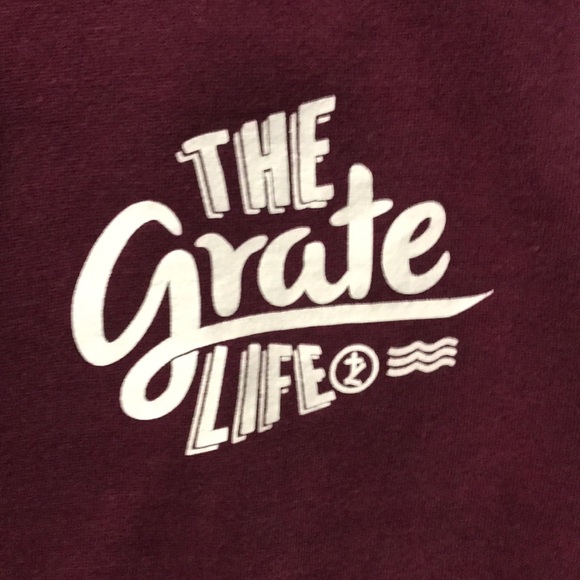 Maroon Varsity Jacket with graphics size Medium - Picture 3 of 4